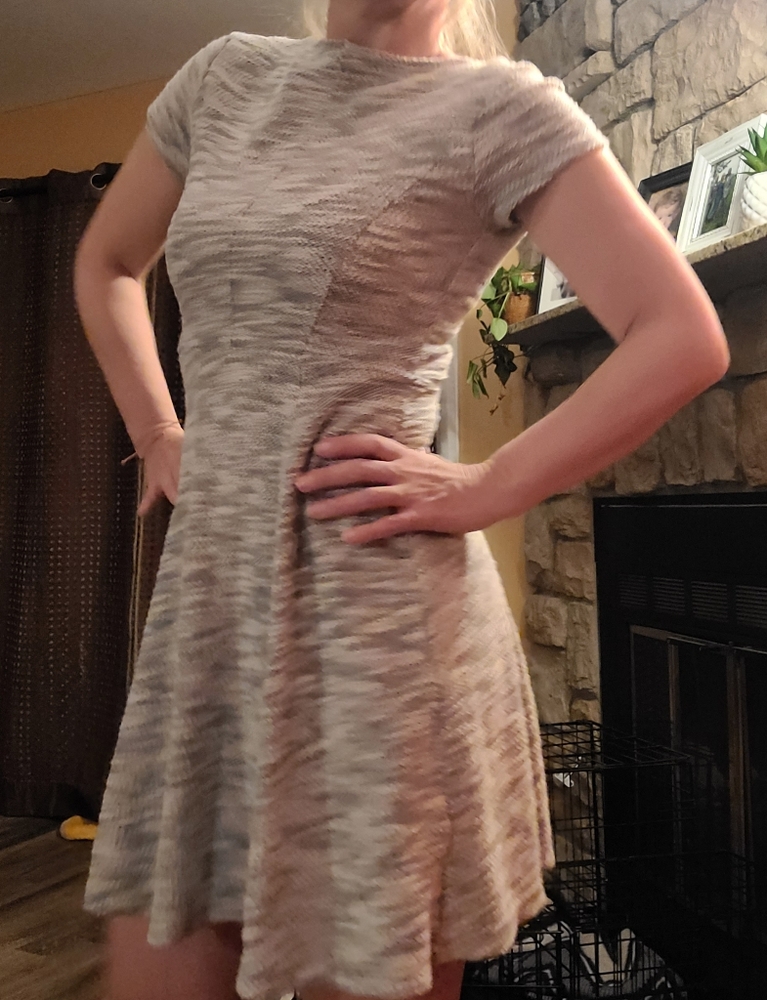 Old Navy grey and white dress size XS